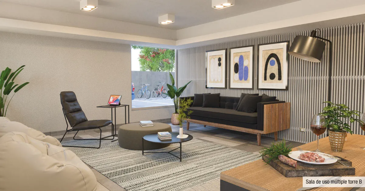 Sala de uso múltiple del condominio